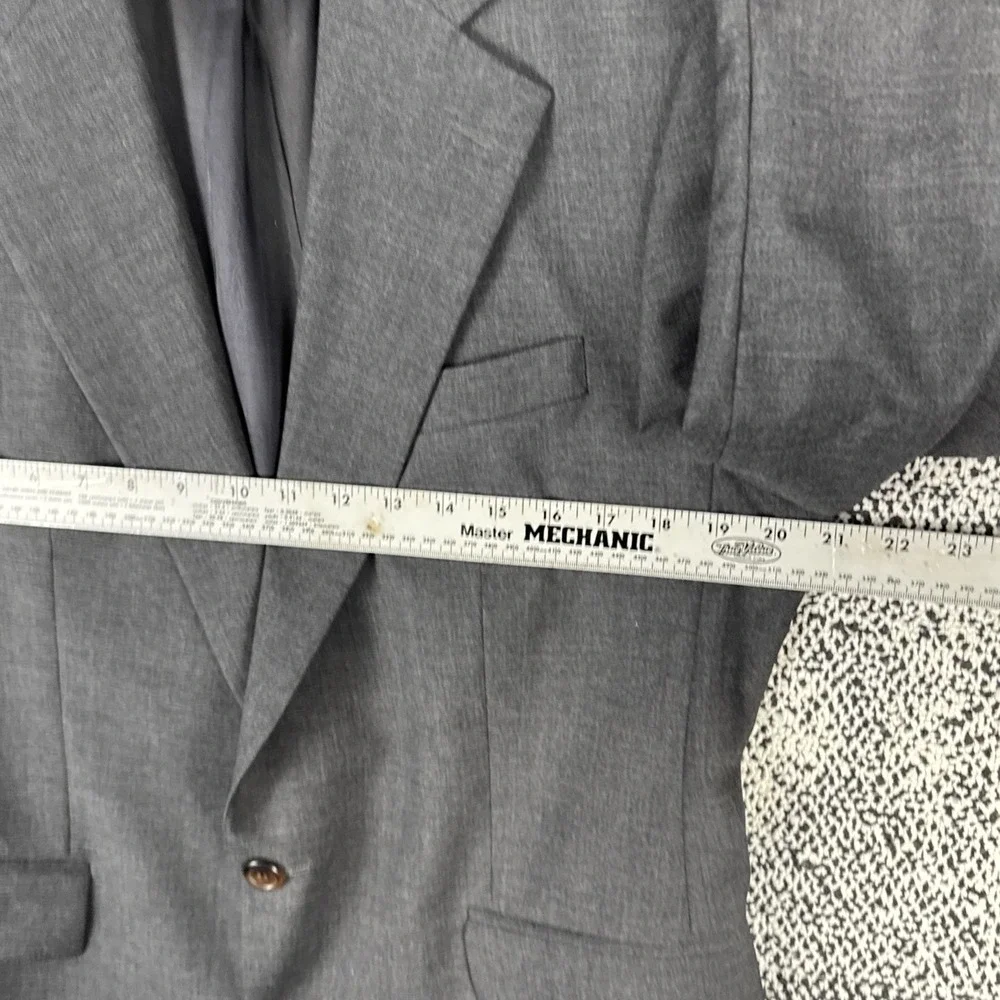 Ralph Lauren University‎ Polo Club Blazer Mens 42R 100% Wool Gray